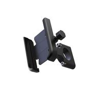 motorbike phone mount Universal Road Bike Phone Holder For Scooter Motorcycle Aluminum Alloy Adjustable Smartphone Bracket Stand Cradle Cellphone(Handlebar Black)