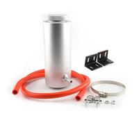 Motorbike Radiators Universal Radiator Coolant Tank 800ml Coolant Expansion Tank Cooling Catch Bottle Overflow Reservoir Aluminum Car Styling Coolant Bottle Tank(Silver)