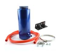 Motorbike Radiators Universal Radiator Coolant Tank 800ml Coolant Expansion Tank Cooling Catch Bottle Overflow Reservoir Aluminum Car Styling Coolant Bottle Tank(Blue)