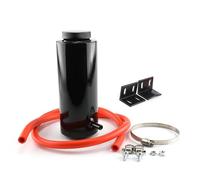 Motorbike Radiators Universal Radiator Coolant Tank 800ml Coolant Expansion Tank Cooling Catch Bottle Overflow Reservoir Aluminum Car Styling Coolant Bottle Tank(Black)