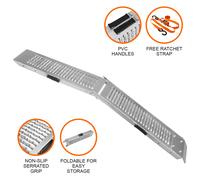 Motorbike Ramp Folding Motorcycle Loading Van Steel Heavy Duty Track Day Bike