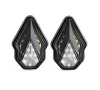 Motorbike Rear Blinker Flush Mount Motorcycle Embedded LED Turn Signal Lights Flowing Yellow DRL Red for Straddling Locomotives Electric Car Motorbikes