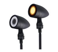 Motorbike Rear Brake Light Motorcycle Bullet Front Rear Turn Signals LED Brake Tail-Lights 2 PCS Mini Lights Universal Fit Chopper Bobber
