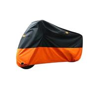 Motorbike Rear Seat Carry Pouch Motorcycle Thick 190T Waterproof Universal Outdoor Uv Electric Bike Protective Motorbike Dust Rain(Black Orange,L 2.0)