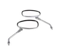 Motorbike Rear View Mirror 10mm Universal Chrome Rearview Mirrors Motorcycle Motocross Scooter E-bike Motorbike Side Mirror Accessories