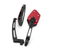 Motorbike Rear View Mirror 8MM 10MM Universal Motorcycle Rearview Mirror Wide Angle Adjustable Modified For Scooter For Electric For Bike For Moped(RED)