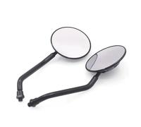 Motorbike Rear View Mirror Universal 1Pair Motorcycle Rear View Mirrors For Scrambler 800 1100 For Cruiser For Chopper For Street For Dirt(Round)