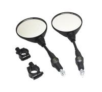 Motorbike Rear View Mirror Universal Motorcycle Scooter Aluminum Alloy Handlebar Round Shape Rearview Side Mirror Base Modified Accessories