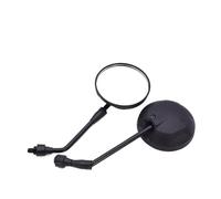 Motorbike Rear View Motorcycle Side Mirror Rearview Mirror 10mm Universal Black HD Scooter Handlebar Rear View Mirror Round Mirror Moto Accessories