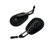 Motorbike Rear View Universal Motorcycle 8mm Rear View Side Mirrors Black For Sportster XL1200 XL883 Touring Dyna Fat&boy Street Bob So&ftail