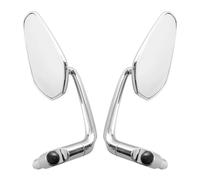 Motorbike rearview mirror Motorcycle Mirrors Chrome-plated L-shaped Handlebar End Rearview Mirror 8/10mm Handlebar End Rearview Mirror
