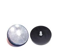 Motorbike Reflectors 10pcs Circular Reflector Motorbike Plastics 6cm(White)
