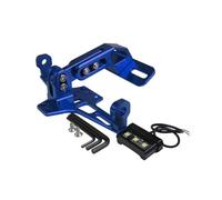 Motorbike Registration Plate Holder Motorcycle Universal Accessories Aluminum Alloy Retractable License Bracket License Plate Holder With LED Light(Style 2)