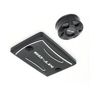 Motorbike Reservoir Accessories Front Rear Brake Fluid Reservoir Cover For Y-AMAHA MT09 Motorcycle Master Cylinder MT-09 Accessories 2014 2015 2016 2017 2018 2019 2020(Black- Silver)