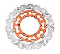 Motorbike Rotors 260MM 320MM Front Brake Discs Rotors Brake Caliper Adaptor Bracket Fit For KTM XC SXF EXC EXCF SX XCF XCW TPI(320mm Orange Disk)