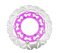 Motorbike Rotors 320MM 260MM Front Brake Discs Rotors Brake Caliper Adaptor Bracket fit For KTM XC XCF XCW SX SXF EXC EXCF TPI(320mm Purple Disk)