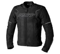 Motorbike RST Pilot Evo Mens Textile Jacket Biker Rider Sports CE Approved Jacket (Black/Black/Black,44)