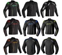 RST S-1 Motorcycle Textile Jacket, black-grey-orange, size S