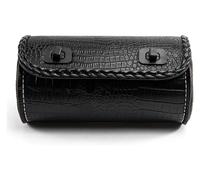 Motorbike Saddle Bag For Suz&uki Motorcycle PU Leather Fork Bag Saddlebags Handlebar Bag Sissy Bar Storage Tool Bag Universal Motorcycle Seat(Black)