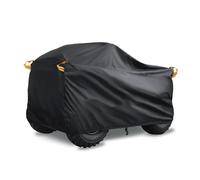 Motorbike Saddle Bags 190T Black Silver Design Quad ATV Motor Scooter Covers Waterproof Rain Proof Dust UV Sun Protector Motorbike Rear Seat Carry Pouch(Black A,L)