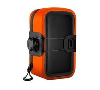 Motorbike Saddle Bags Bicycle Saddle Bag Portable Bike Storage Tool Bag 0.5L Mini MTB Road Bike Kit Repair Rear Bag Cycling Accessories(Black Orange)