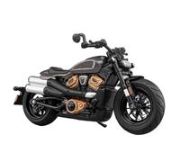 Motorbike Scale Model 1/12 Die-casting Model Alloy Collection Hobby Gift Off-road Motorcycle For Harley For Davidson Sportster S(Grey)