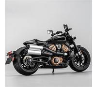 Motorbike Scale Model 1:12 For Harley For Davidson Sportster S Static Die Casting Model Alloy Collection Motorcycle(Black- Silver)