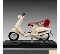 Motorbike Scale Model 1:12 For Vespa 946 Alloy Leisure Motorcycle Model Diecasts Metal Street Retro Simulation Sound Light Gift(Beige)