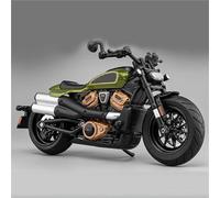 Motorbike Scale Model For Harley For Davidson Sportster S Simulation Alloy Motorcycle Model Car 1/12(Green)