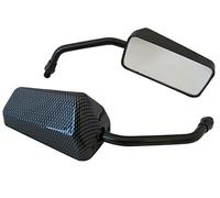 Motorbike & Scooter Mirrors Carbon Look Universal Fit 8mm