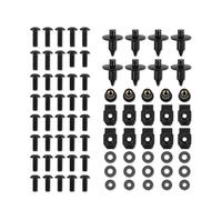 Motorbike Screw Fasteners Fixing Motorcycle Fairing Bolt Clips Kit For Aprilia RSV4 1000 2015 2016 2017 2018 Motorbike Windscreen Fastener Screws Bolts Nut Parts Bolt Nut Kit(Black)