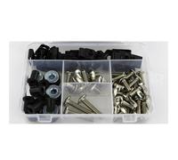 Motorbike Screw Fasteners Fixing Motorcycle Fairing Bolt Clips Kit For BMW F800GT F800 GT 2013-2020 Motorbike Windscreen Fastener Screws Bolts Nut Parts Bolt Nut Kit(Silver)