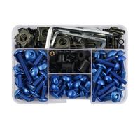 Motorbike Screw Fasteners Fixing Motorcycle Fairing Bolt Clips Kit For FJ1200 FZR1000 FZR600R Motorbike Windscreen Fastener Screws Bolts Nut Parts Bolt Nut Kit(Blue)