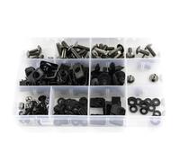 Motorbike Screw Fasteners Fixing Motorcycle Fairing Bolt Clips Kit For YZF-R1 YZF R1 2007 2008 Motorbike Windscreen Fastener Screws Bolts Nut Parts Bolt Nut Kit(Titanium)