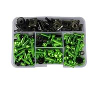 Motorbike Screw Fasteners Fixing Motorcycle Fairing Bolts Kit For For Ninja650 For Ninja 650 Fastener Bodywork Screws Nuts Fixing Clips Bolt Nut Kit(Green,155pcs)