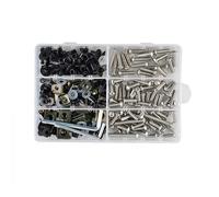 Motorbike Screw Fasteners Fixing Motorcycle Fairing Fastener Bolts Clips For Ducati Multistrada 1000 1100 1200 1198 S 1199 Panigale Windscreen Screws Nuts Bolt Nut Kit(Silver 3)