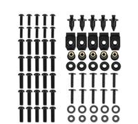 Motorbike Screw Fasteners Fixing Motorcycle Fairing Fastener Clips Bolt For YZFR 125 YZF-R125 2008-2018 Motorbike Windscreen Screws Nuts Kits Bolt Nut Kit(Black)