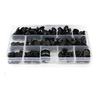 Motorbike Screw Fasteners Fixing Motorcycle Fairing Fastener Clips For Aprilia RS125 2006 2007 2008 2009 2010 2011 Windscreen Screws Nut Bolts Kits Aluminium Fasteners Bolt Nut Kit(Black)