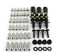 Motorbike Screw Fasteners Fixing Motorcycle Fairing Fastener Clips For Kawasaki For Ninja 300 EX300 For 250 2013-2017 Windscreen Screws Bolts & Nuts Kit Bolt Nut Kit(Silver)