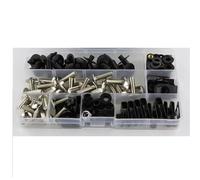 Motorbike Screw Fasteners Fixing Motorcycle Fairing Fastener Clips For YZF-R1 YZF R1 2002 2003 Windscreen Screws Bolts & Nuts Kit Bolt Nut Kit(Silver)