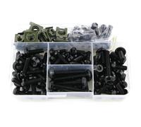 Motorbike Screw Fasteners Fixing Motorcycle Fairing Screws Bolts Nuts Kits For BMW R For Nine T For R-nineT Windscreen Fastener Clips Set Kit Bolt Nut Kit(Black)