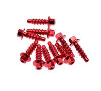Motorbike Screws Compatible With 85cc-610cc 2004 2005 2006 2007 2008 2009 2010 2011-2014 Motorcycle Dirt Bike Self Tapping Screw For Bolt Kit(Red)
