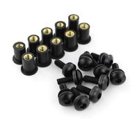 Motorbike Screws Compatible With Fairing For Bolt Kit Screws Cowls Set Hexagon Socket Head Cap Screws Bolts And Nuts Washers Windshield Screen Bolts(Black)