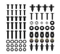 Motorbike Screws Compatible With For FJR1300 2001-2012 Motorcycle Washers Nuts Screws Assortment Motorbike Nut Complete Bolts Kit(Black)