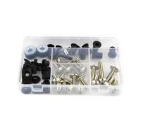 Motorbike Screws Compatible With Suzuki For DL650 V-Strom 650 2004-2011 Motorcycle Complete Full Fairing Bolts Kit Motorbike Washers Nuts Screws Assortment(Silver)