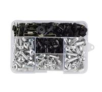 Motorbike Screws Compatible With Suzuki For Gsxr600 Gsxr750 195PCS Motorcycle Alloy Fairing For Bolt Screw Nut Kit Motorbike Body Work For Bolt Kit(Silver)