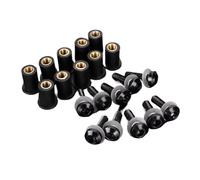 Motorbike Screws Compatible With Suzuki For SV1000S SV650 SV650S SV650X TL1000 TL1000R TL1000S VS1400 10 PCS Motorcycle Windscreen Windshield Screw For Bolt Kit(Black)
