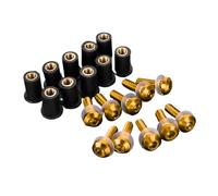 Motorbike Screws Compatible With Suzuki For SV1000S SV650 SV650S SV650X TL1000 TL1000R TL1000S VS1400 10 PCS Motorcycle Windscreen Windshield Screw For Bolt Kit(Yellow)