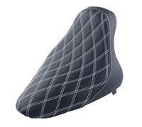 Motorbike Seat Cover 5 Style Motorcycle Solo Seat White/Black Stitching Synthetic PU Motorcycle Accessories For FXST FLST FLSTF 2000-2005