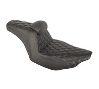 Motorbike Seat Cover Motorcycle Black Stitch Step up Seat with Small Backrest for Touring 2023.5-2025